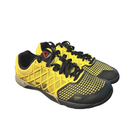 Reebok Womens Crossfit Nano 4.0 M45392 Yellow Running Shoes Sneakers US Size 7.5 - Picture 1 of 7